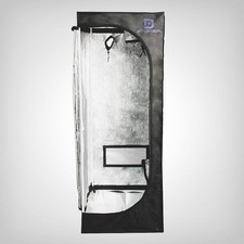Diamond SL60 Growbox professionale 60x60x160 - Mylar, telaio in acciaio, resistente alla luce, indoor