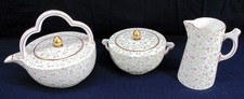Vintage Wedgwood England Chintz Teapot Creame...
