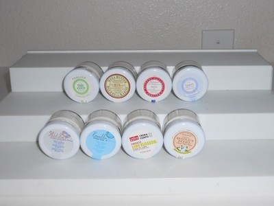 Perlier Lot of 8 Body Cream 1 oz. Jars Honey Miel Thai Coco Shea Butter Wild Fig