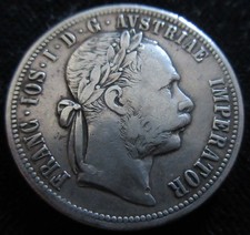 MDS AUSTRIA EMPIRE HABSBURG 1 FLORIN 1879  FRANZ JOSEPH I. , SILVER #D