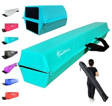 6 / 8 / 9 / 10 FT Balance Beam Folding Floor Gymnastics Equipment for , Non-S...