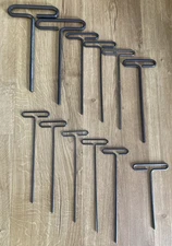 Lot Of 12 Mostly Chesco USA T-Handle Hex Key Set Allen Wrench Set