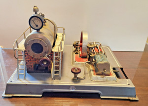 Vintage Wilesco D20 Model Steam Engine Collectible Made in Western Germany