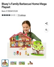 Bluey's Family Barbecue Home Mega Playset New And Sealed