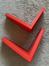 IKEA Mammut Set of 3 Floating Wall Shelves Red 90s Nursery Childrens Bedroom