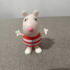 Peppa Pig Friend Suzy Sheep 2.25" Action Figure Striped Sailor Anchor Shirt Toy