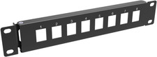 1U 10" Mini Hinged 8 Port Blank Keystone Patch Panel for 10 Inches Rack Mount 1