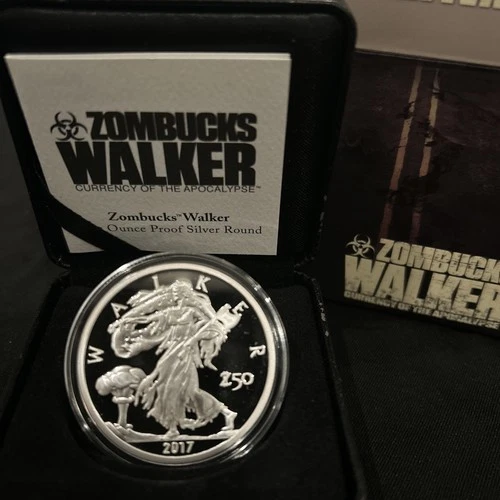 ZOMBUCKS PROOF SILVER SERIES - “WALKER” .999 Silver Proof #1