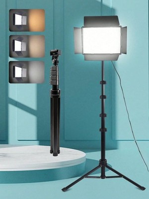 UEGOGO 10 Zoll LED Studiescheinwerfer mit Softbox und verstellbarem Billig24