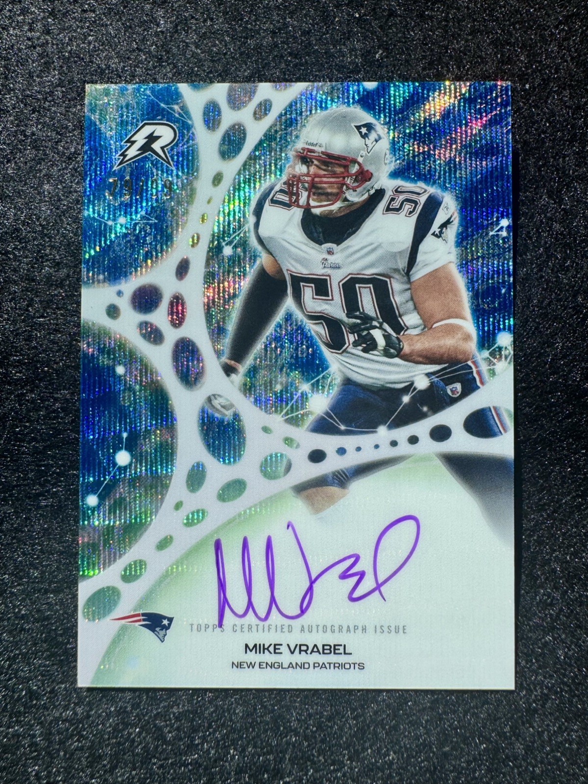 🔥 ON CARD AUTO /99 🔥 2025 Topps Resurgence Molecular Marks Mike Vrabel Patriot