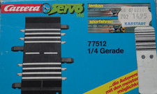 Carrera Servo 140 Gerade 1/4 Ersatz Spur Schiene Bahn Rennbahn Zubehör 77512 OVP