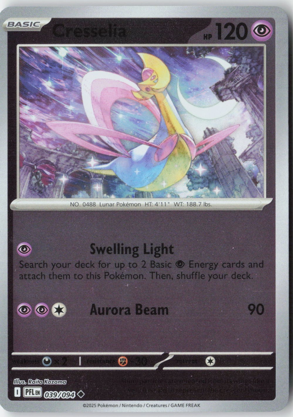 Pokemon - Cresselia #039/94 Reverse Holo - Phantasmal Flames