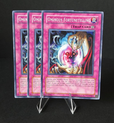 x3 Playset Ominous Fortunetelling - Common - Mixed Sets LOD DB2 NM Yugioh Trap