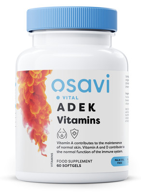 Osavi ADEK Vitamins - 60 softgels (298,33 EUR/kg)