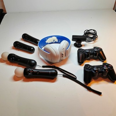Sony PS3 PS4 PlayStation Move Bundle 2 Move 2 Nav 2 DualShock 3 Eye Camera