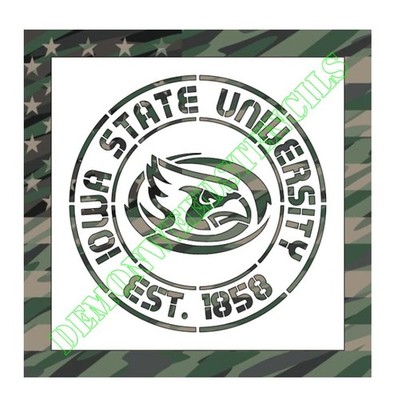 Plastic Stencil - Iowa Bird (ROA80) (10'' or 12'')