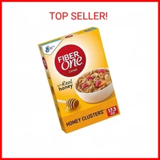 Fiber One Honey Clusters Breakfast Cereal, Made w/ Whole Grain (17.5oz) Fiber Ce