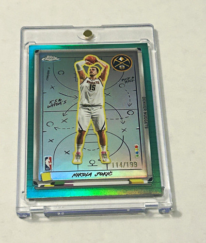 Topps Chrome 2025-26 X\'s & Whoa\'s XW-3 Nikola Jokić Aqua Refractor /199