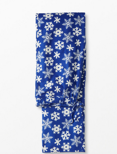 NWOT HANNA ANDERSSON BLUE LET IT SNOW FLANNEL PAJAMA PANTS UNISEX ADULT S - Picture 3 of 4