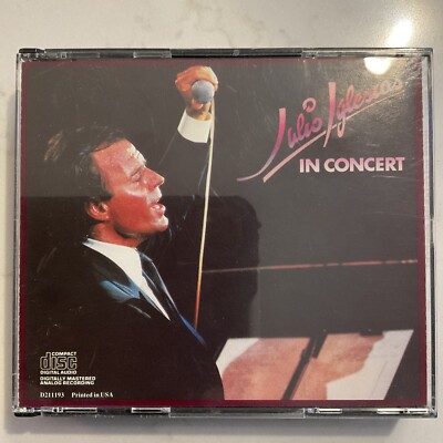 Julio Iglesias - In Concert 2 CD Box Set His Best Songs Hits Live SHIPS QUICKLY