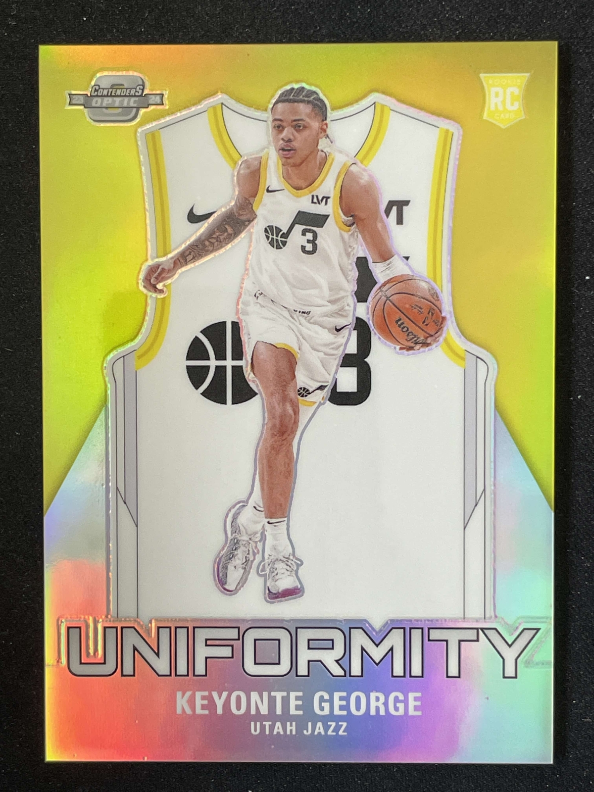 Keyonte George 2023-24 Panini Contenders Optic Uniformity Silver RC #3