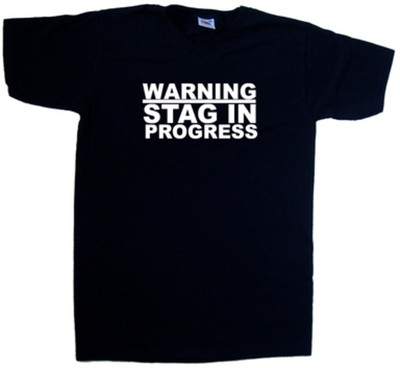 Warning Hen Party In Progress V-Neck T-Shirt