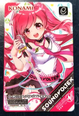 Konami e-AMUSEMENT PASS Card Sound Voltex Rasis VIVID WAVE Limited
