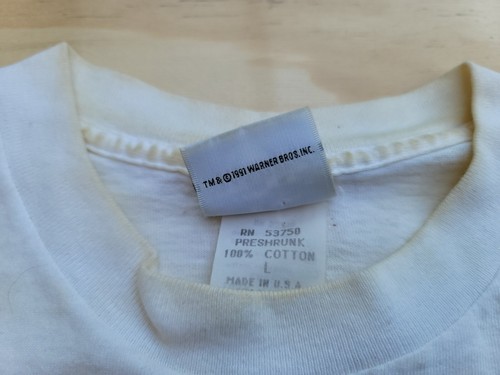 Vintage 1991 Warner Bros Marvin The Martian ACME Clothing Men's T-Shirt L - Picture 3 of 9