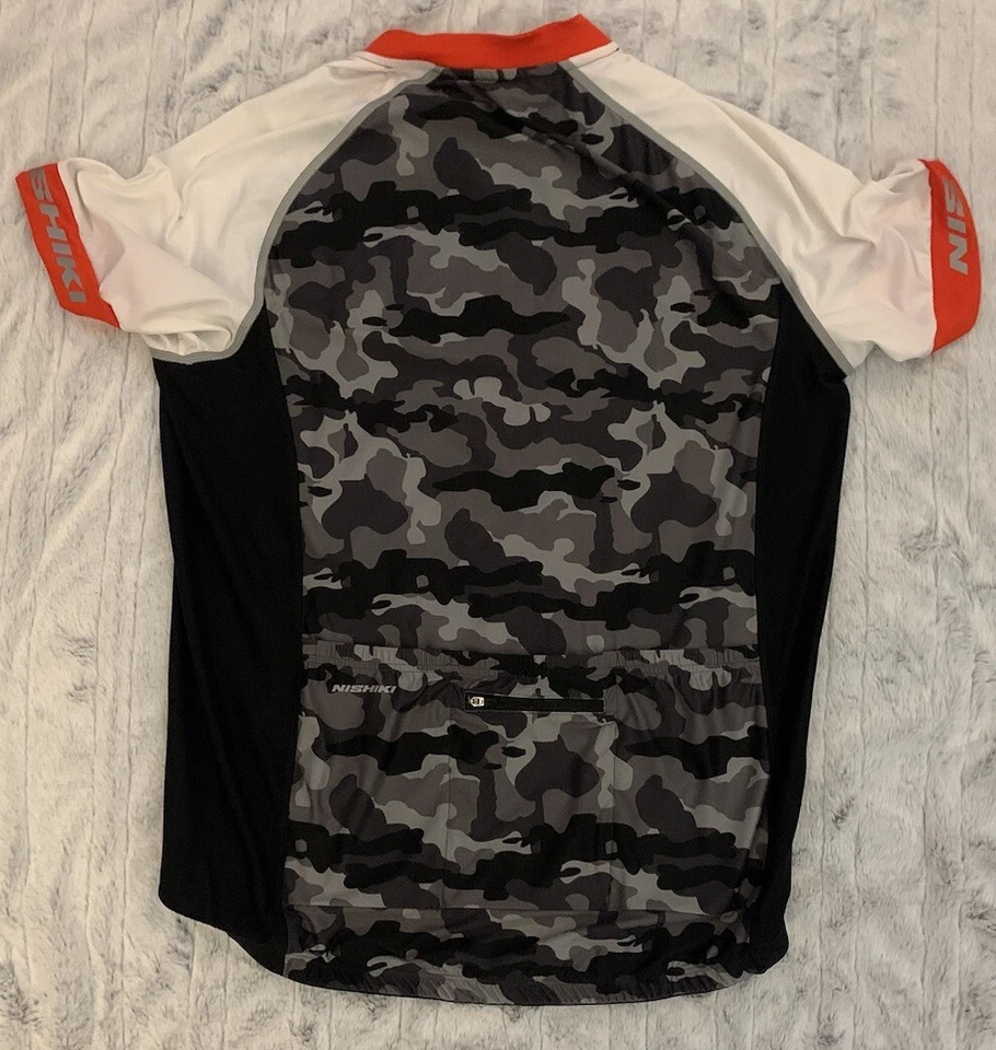 NISHIKI Sz L Polyester/Spandex Cycling Jersey - Image 4 of 4