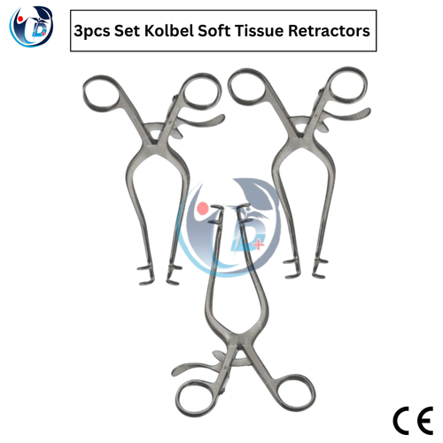 Kolbel Soft Tissue Retractor Premium Quality 3 PCs Orthopedic Instrument 19cm CE - Picture 4 of 6