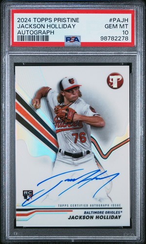 2024 Topps Pristine Jackson Holliday Auto PSA 10