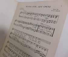With You My Own Sheet Music 1919 James Flynn W.M.Orest