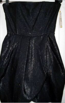 $500 ALICE & OLIVA Strapless Black Dress 8 GORGEOUS! | eBay