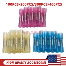 400/100x Heat Shrink But Connector Waterproof Electrical Wire Marine Butt Splice
