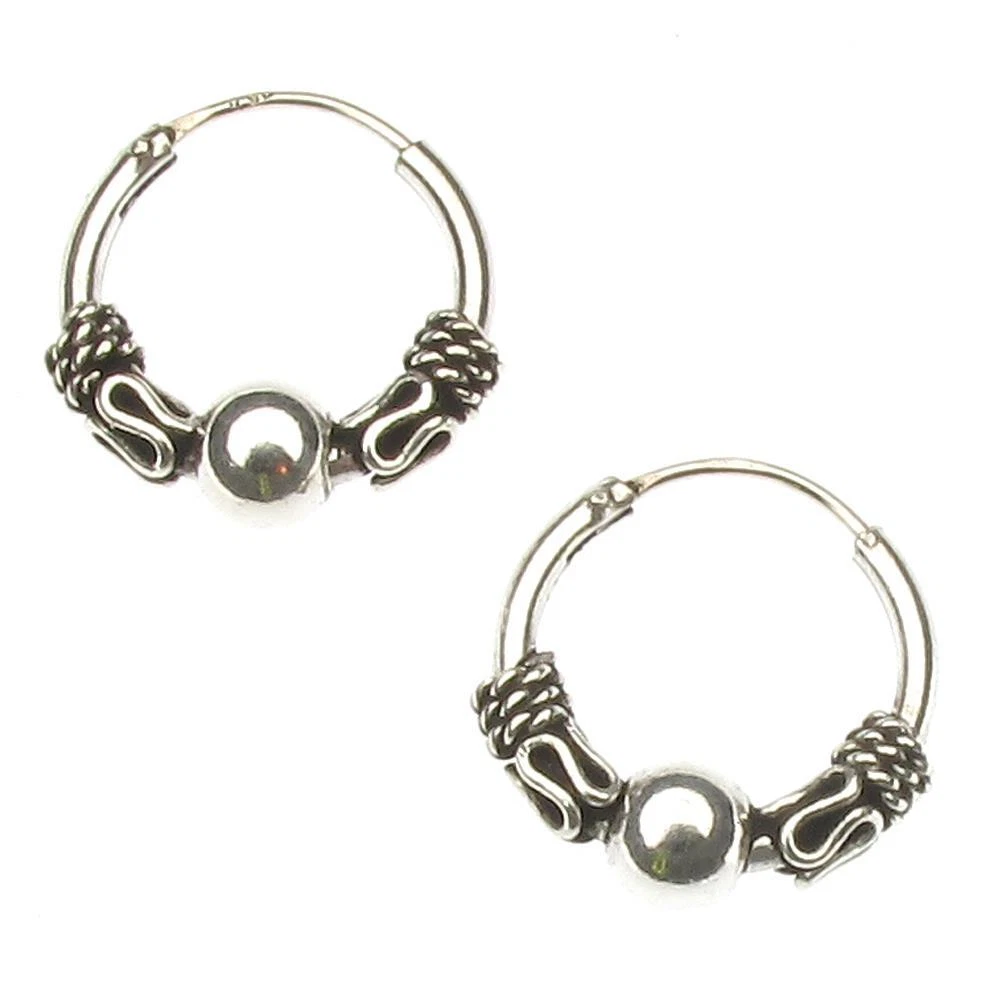 Bali hoops deals silver