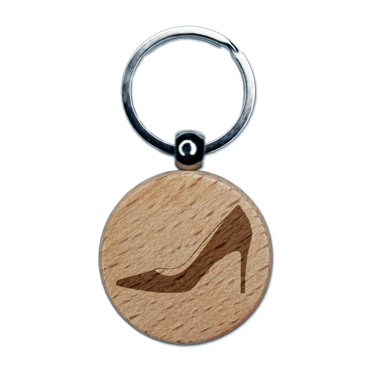 Engraved Wooden Keychain Charm for High Heel Pumps
