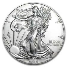 (1) 2018 1oz BU ASE American Silver Eagle $1 Dollar MS/Uncirculated Bullion Coin