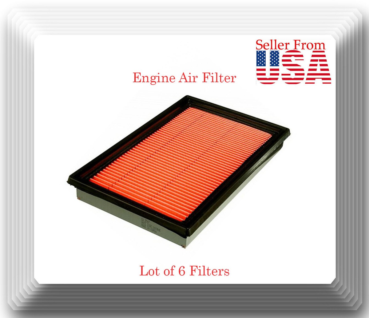Lot 6 xEngine Air Filter Fits: OEM#FSD713Z40 Mazda 626 1998