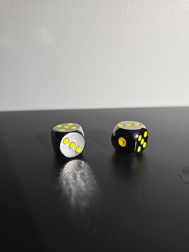 Heroclix Custom S.H.I.E.L.D. (SHIELD) Logo METAL Dice (2) - Engraved Marvel - Picture 2 of 2