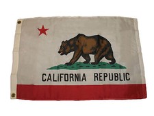 2x3 California Republic Super Poly Premium Quality Flag Banner Grommets 100D