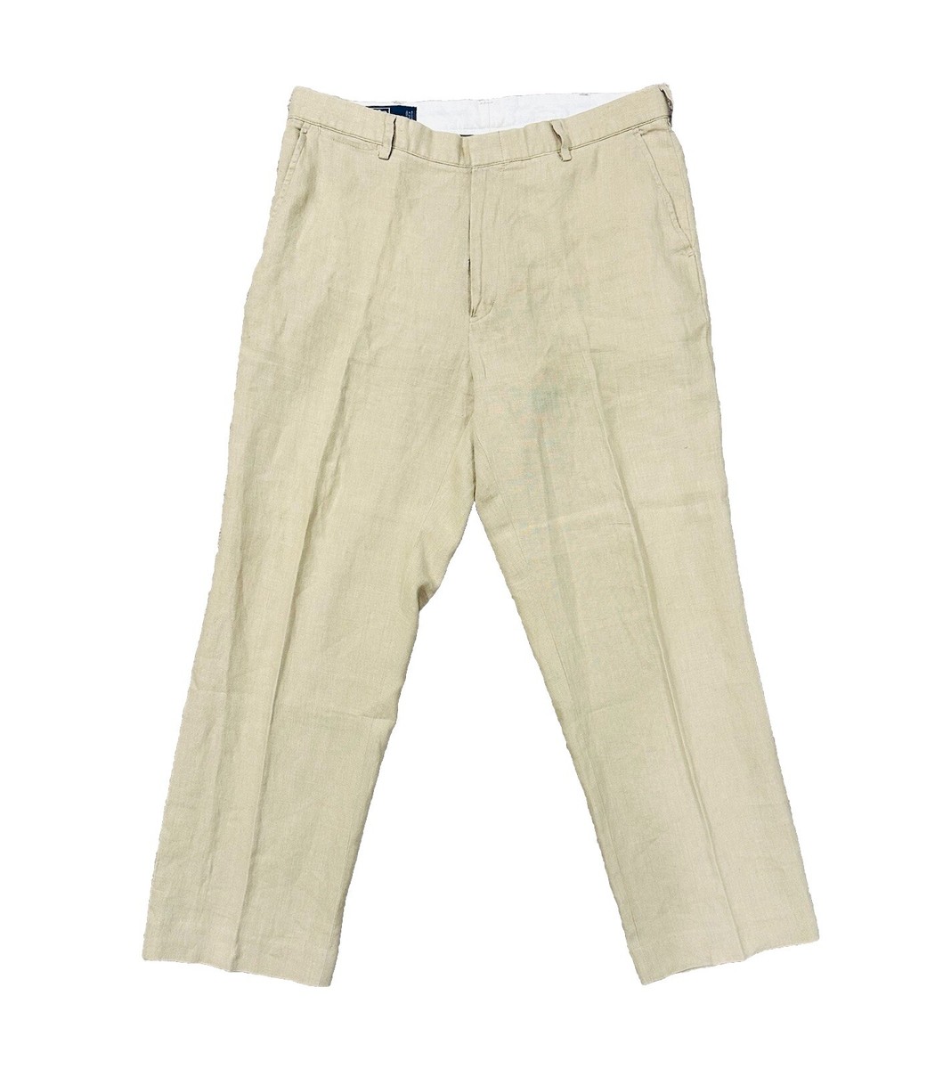 b*a様 90s polo by Ralph Lauren linen pant Vintage Polo Ralph Lauren Trouser Pants Buckle Back 100