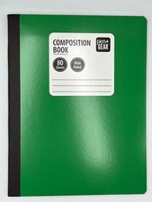 Pen  Gear Composition Book Wide Ruled 80 Pages 9.75" x 7.5" Green