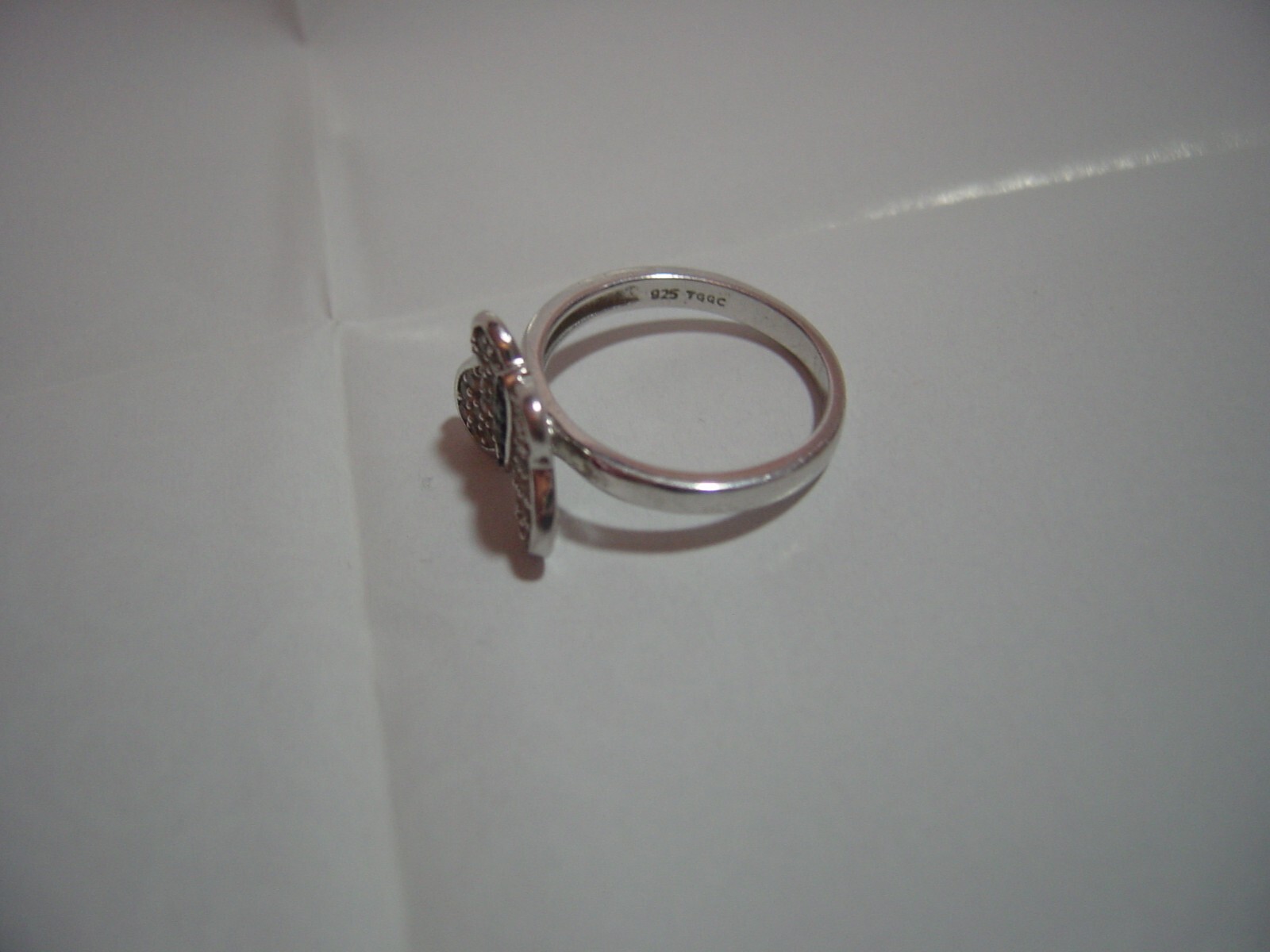 superb solid Silver Ring black tourmaline & cambo… - image 4