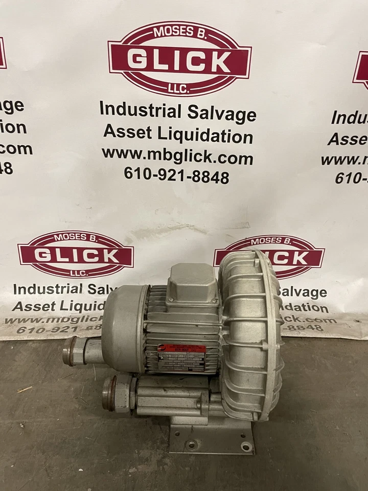 Soplador regenerativo Ber-Mar VS.80.C2.0002 3400 rpm 0,75 kW 200-240 V 3 PH Foto 2 de 4