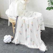 ELEMENTARY 100 ORGANIC MUSLIN SWADDLE BLANKET - DOHAR, 0-3yr, 39"x55",UNISEX