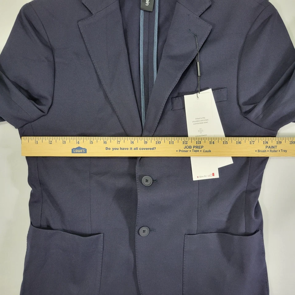 Abrigo Blazer Deportivo Para Hombre Calvin Klein Dos Botones MIEMBRO Nylong BLEND Talla 38S NUEVO Foto 3 de 4