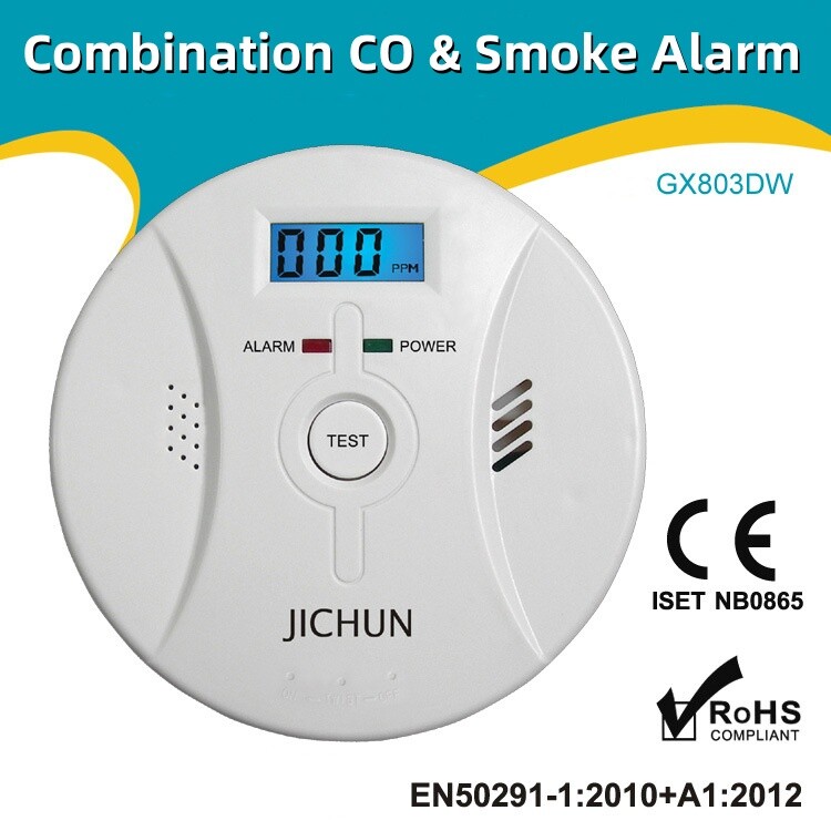 Carbon monoxide Gas Alarm Smoke Detector Fire Sentry Improve Home
