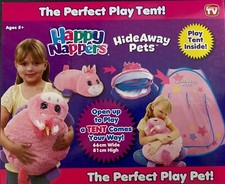 HAPPY NAPPER ESCONDITE MASCOTAS UNICORNIO NIÑOS NIÑOS PELUCHE Y TIENDA DE CAMPAÑA, ALMOHADA NUEVO EN CAJA