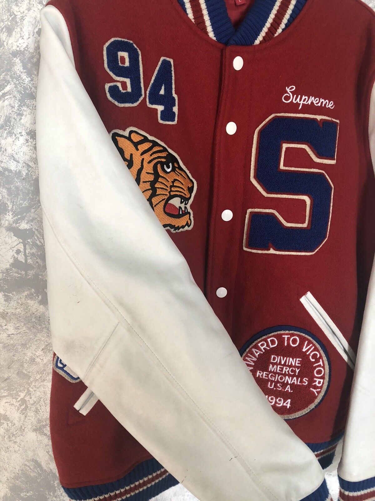 Supreme Tiger Varsity Jacket