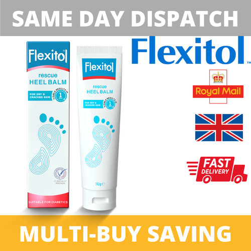 Flexitol Rescue Heel Balm 112g Cracked Skin Moisturising Foot Cream